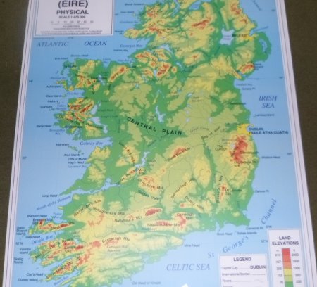 Ireland Physical Map